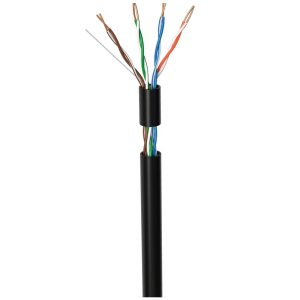 Cabo de Rede﻿ 4 Pares Preto 100m Condutti